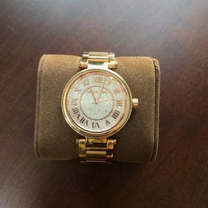 Michael Kors Rose Gold Glitz Watch